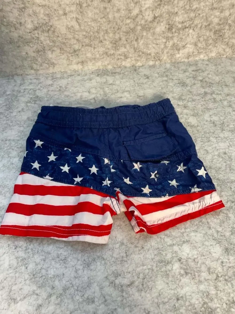 Tommy Bahama Boys American Flag Patriotic Swim Trunks Size 12M